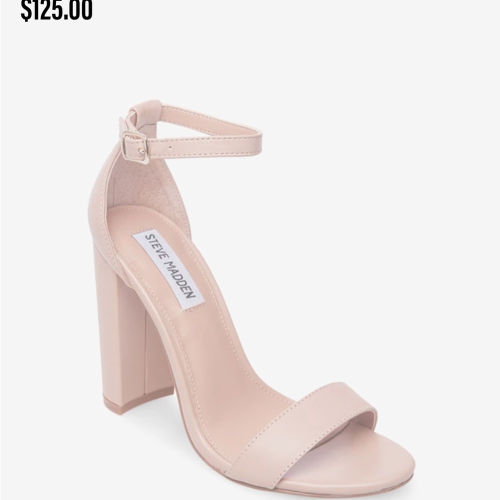 STEVE MADDEN CARRSON blush block heel